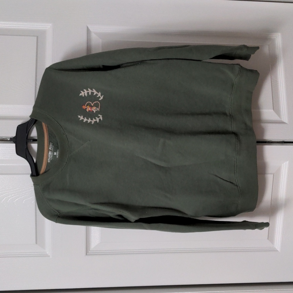 Cozy hand embroidered sweatshirt